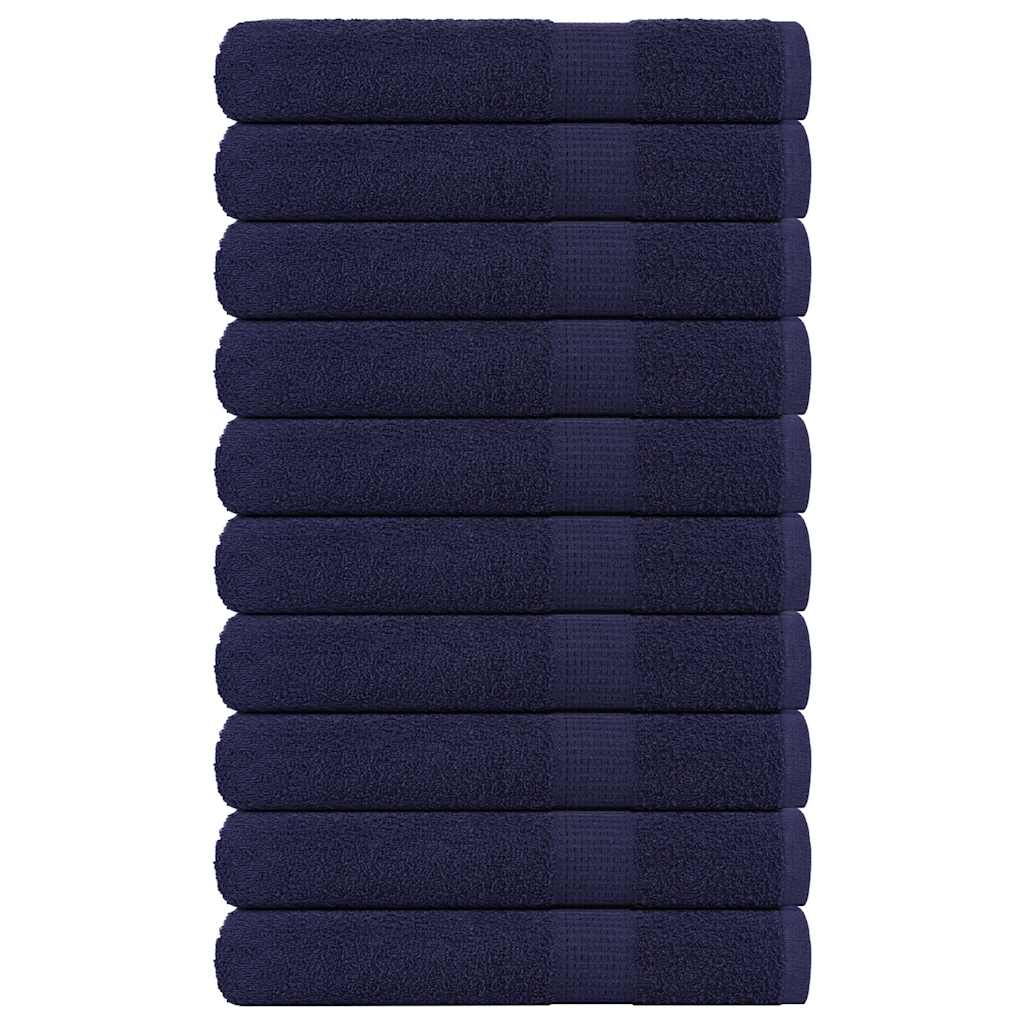 Vidaxx Handtücher 10 Stück 100x200 cm 360 g m² 100 % Baumwolle Marineblau