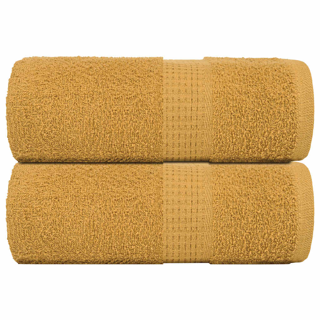 Vidaxx Waschlappen 2 Stück Frogn Gold 30x30 cm 100 % Baumwolle