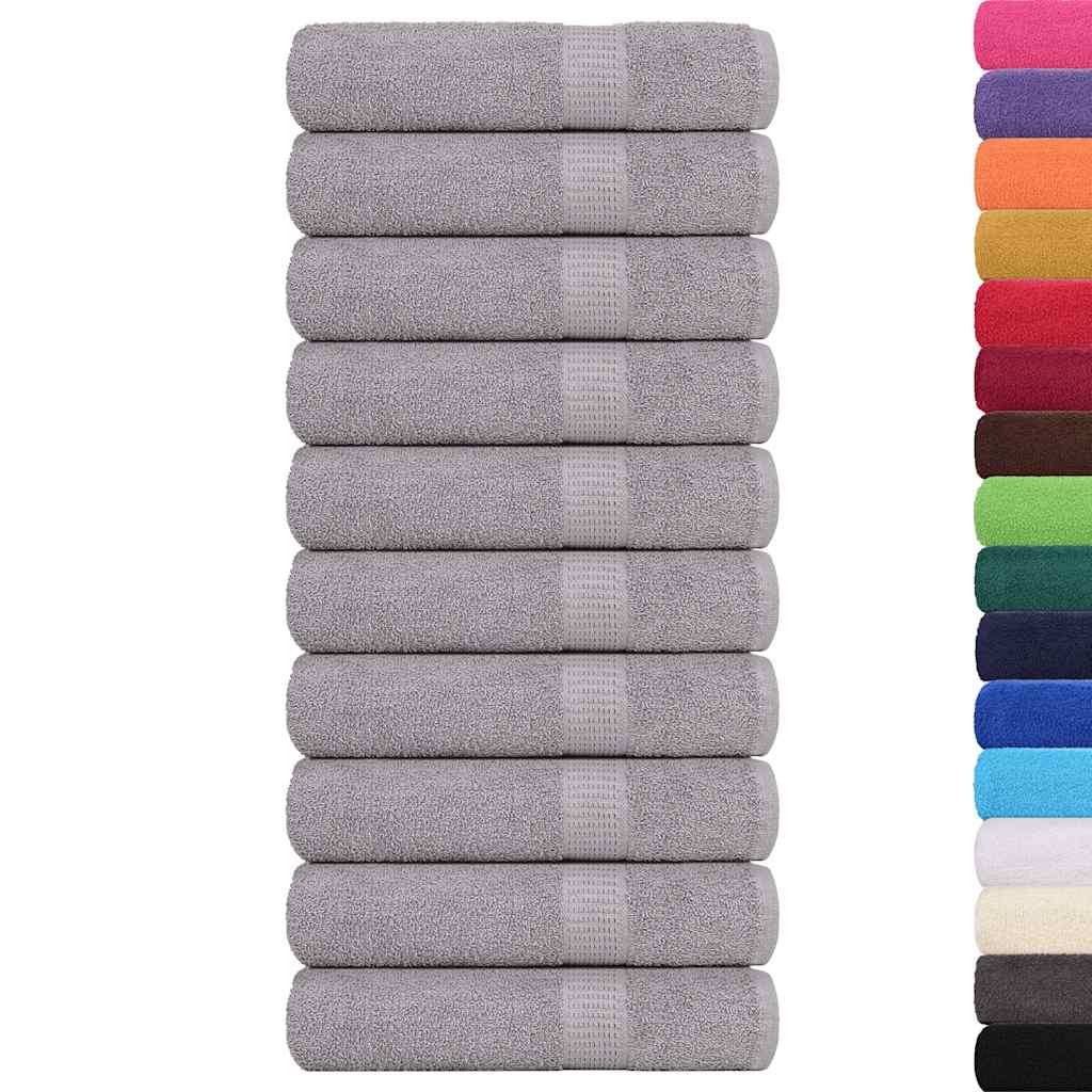 Vidaxx Badetücher 10 Stück 100x150cm 360 g m² 100 % Baumwolle grau