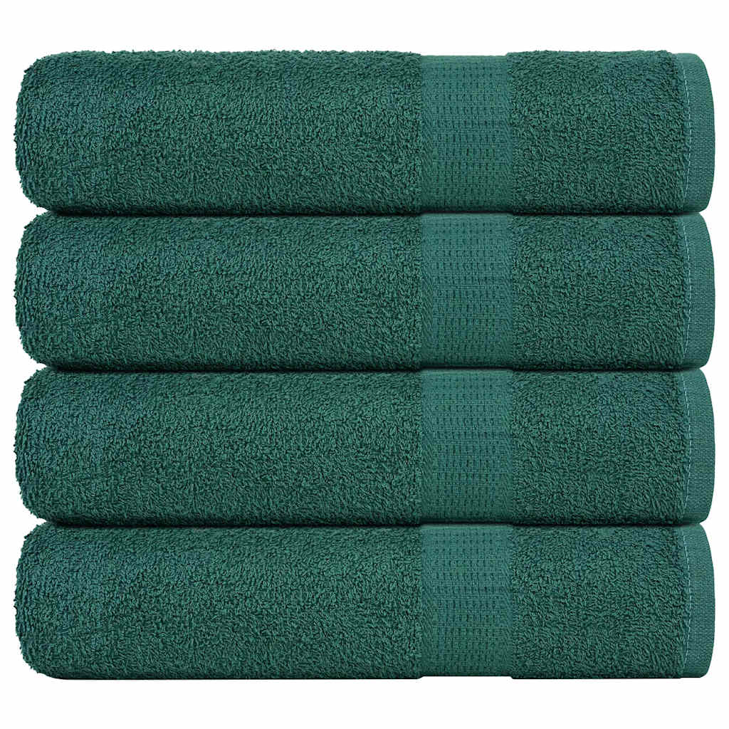 Vidaxx Handtücher 4 Stück 50x100 cm 360 g m² 100 % Baumwolle grün