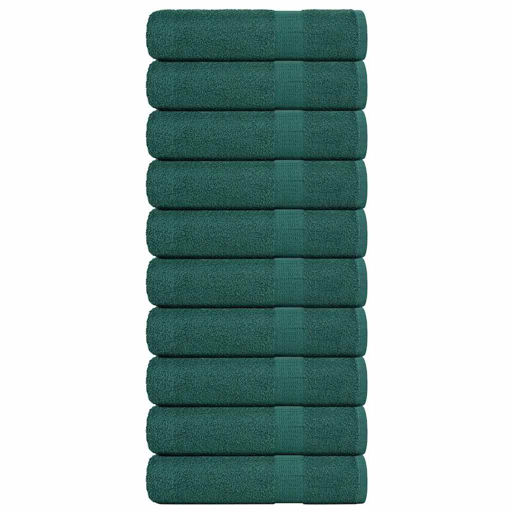 Vidaxx Duschtücher 10 Stück 70x140 cm 360 g m² 100 % Baumwolle grün