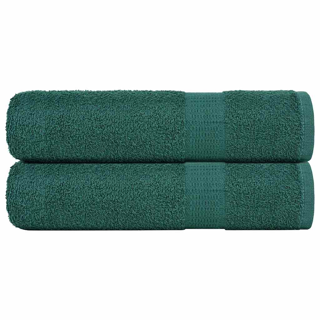Vidaxx Badetücher 2 Stück 100x150 cm 360 g m² 100 % Baumwolle grün