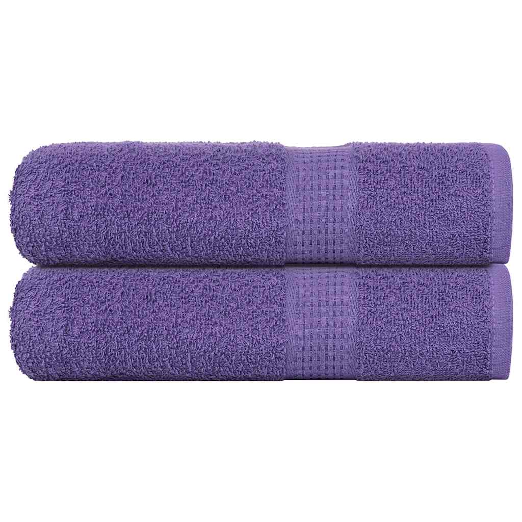 Vidaxx Badetücher 2 Stk. 100x150 cm 360 g m² 100 % Baumwolle Lila
