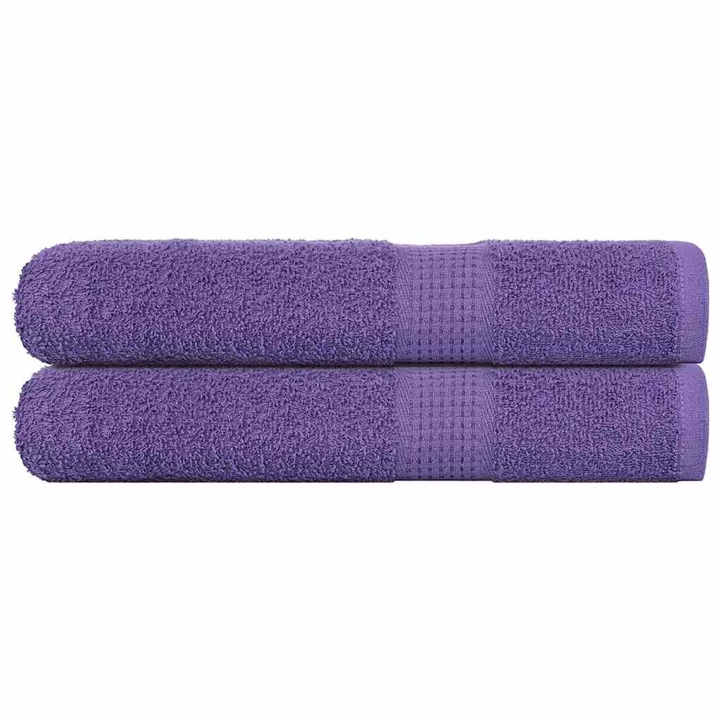 Vidaxx Saunatücher 2 Stk. 80x200 cm 360 g m² 100 % Baumwolle Lila