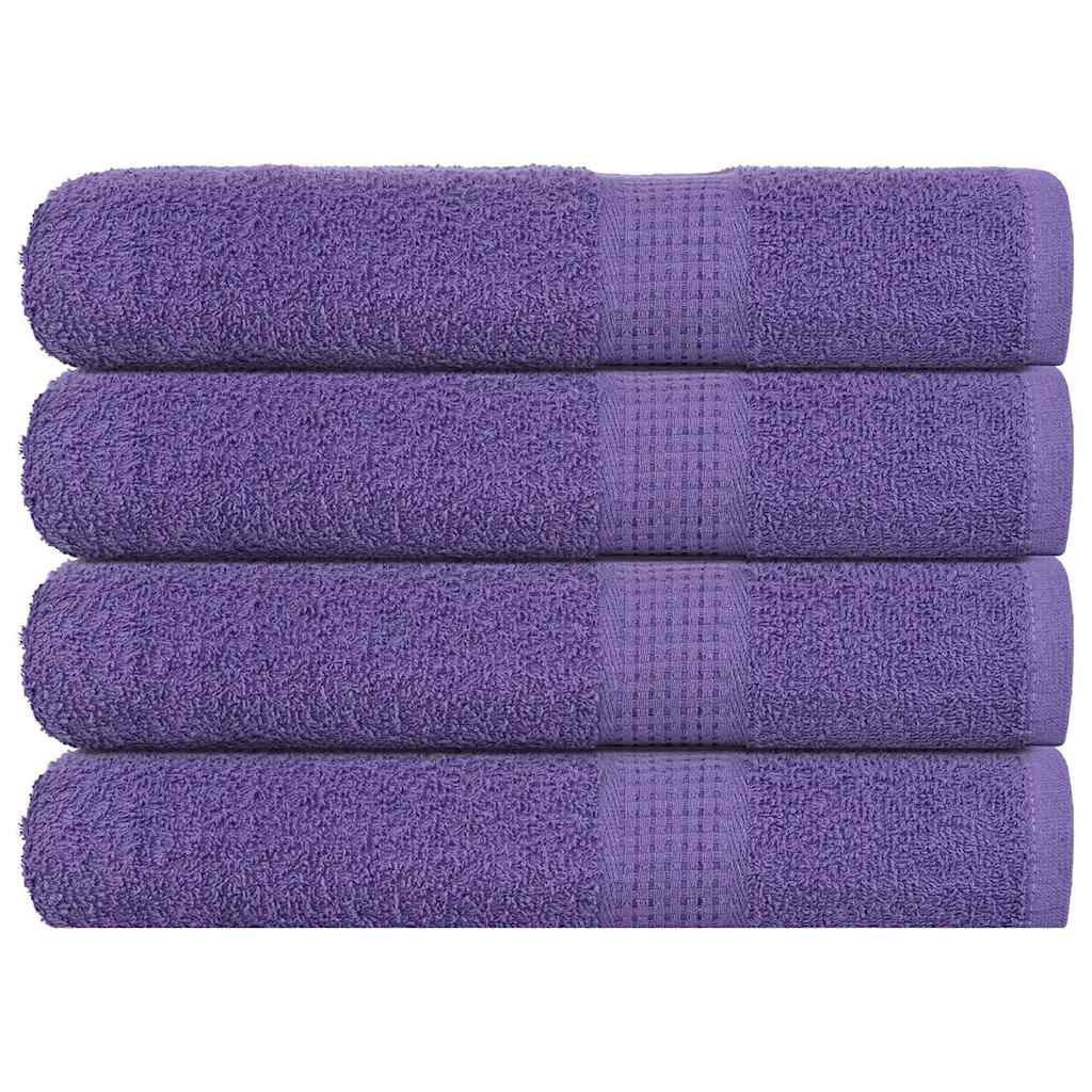 Vidaxx Saunatücher 4 Stk. 80x200 cm 360 g m² 100 % Baumwolle Lila
