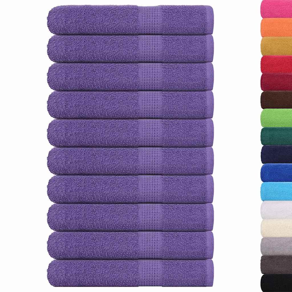 Vidaxx Handtücher 10 Stück 100x200 cm 360 g m² 100 % Baumwolle lila