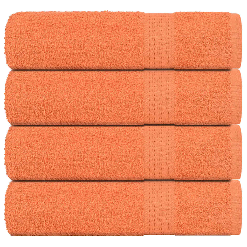 Vidaxx Handtücher 4 Stück 50x100 cm 360 g m² 100 % Baumwolle orange