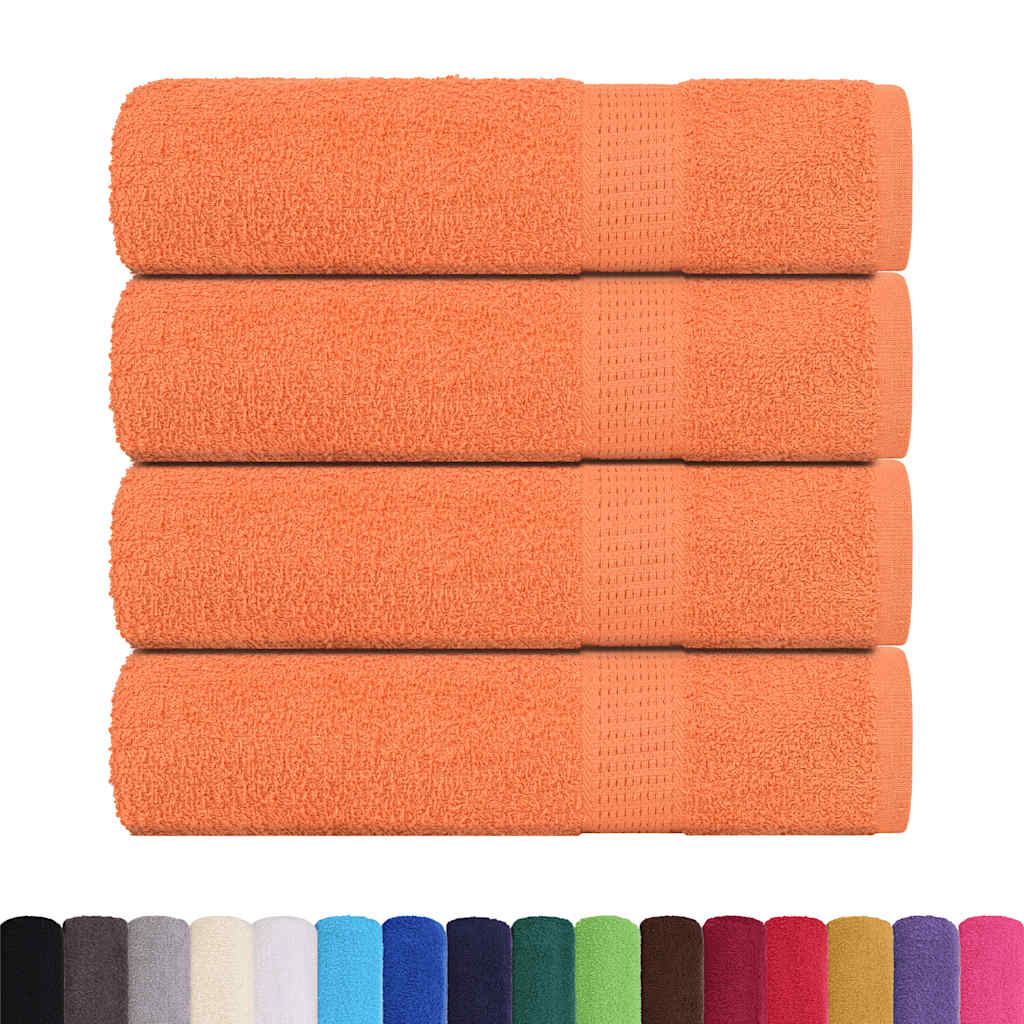 Vidaxx Handtücher 4 Stück 50x100 cm 360 g m² 100 % Baumwolle orange