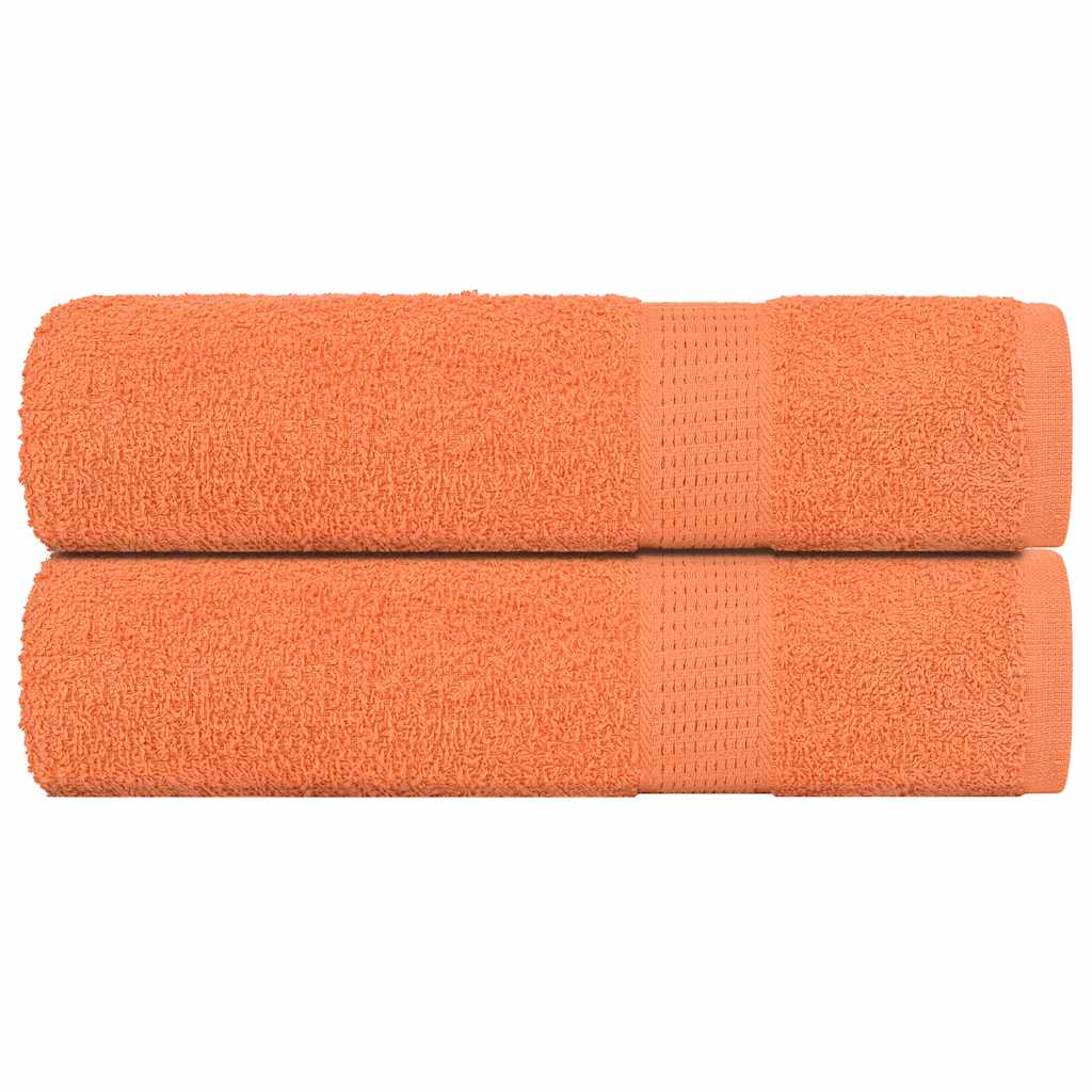 Vidaxx Duschtücher 2 Stück 70x140 cm 360 g m² 100 % Baumwolle Orange