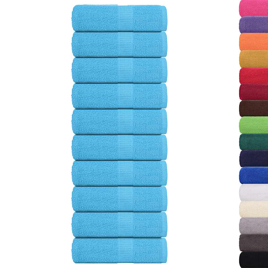 Vidaxx Gästehandtücher 10 Stück 30x50 cm 360 g m² 100 % Baumwolle Türkis
