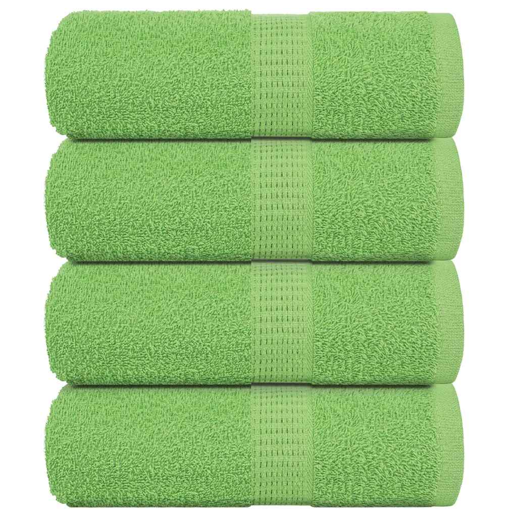 Vidaxx Waschlappen 4 Stück Froschapfelgrün 30x30 cm 100 % Baumwolle