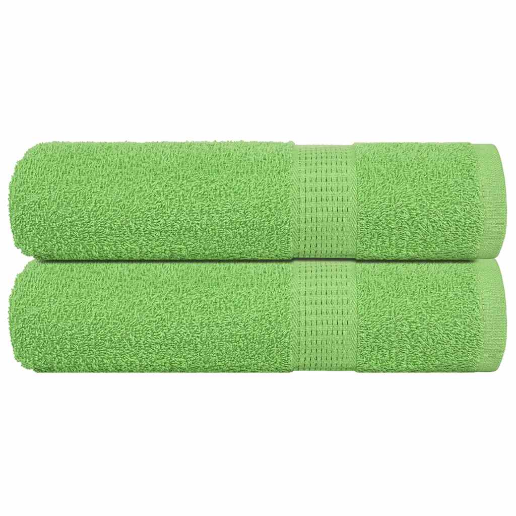 Vidaxx Handtücher 2 Stück 50x100 cm 360 g m² 100 % Baumwolle apfelgrün