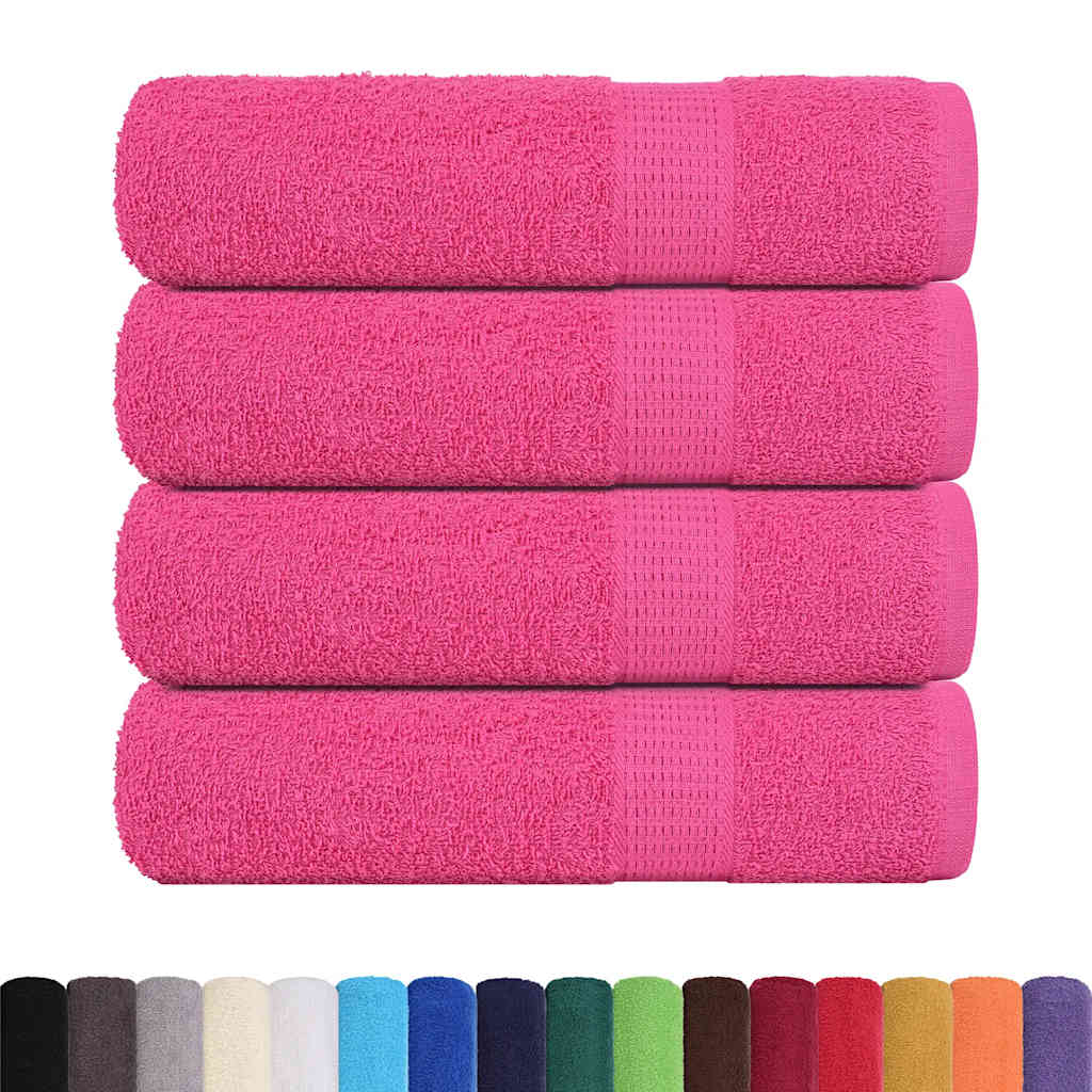 Vidaxx Duschtücher 4 Stück 70x140 cm 360 g m² 100 % Baumwolle rosa