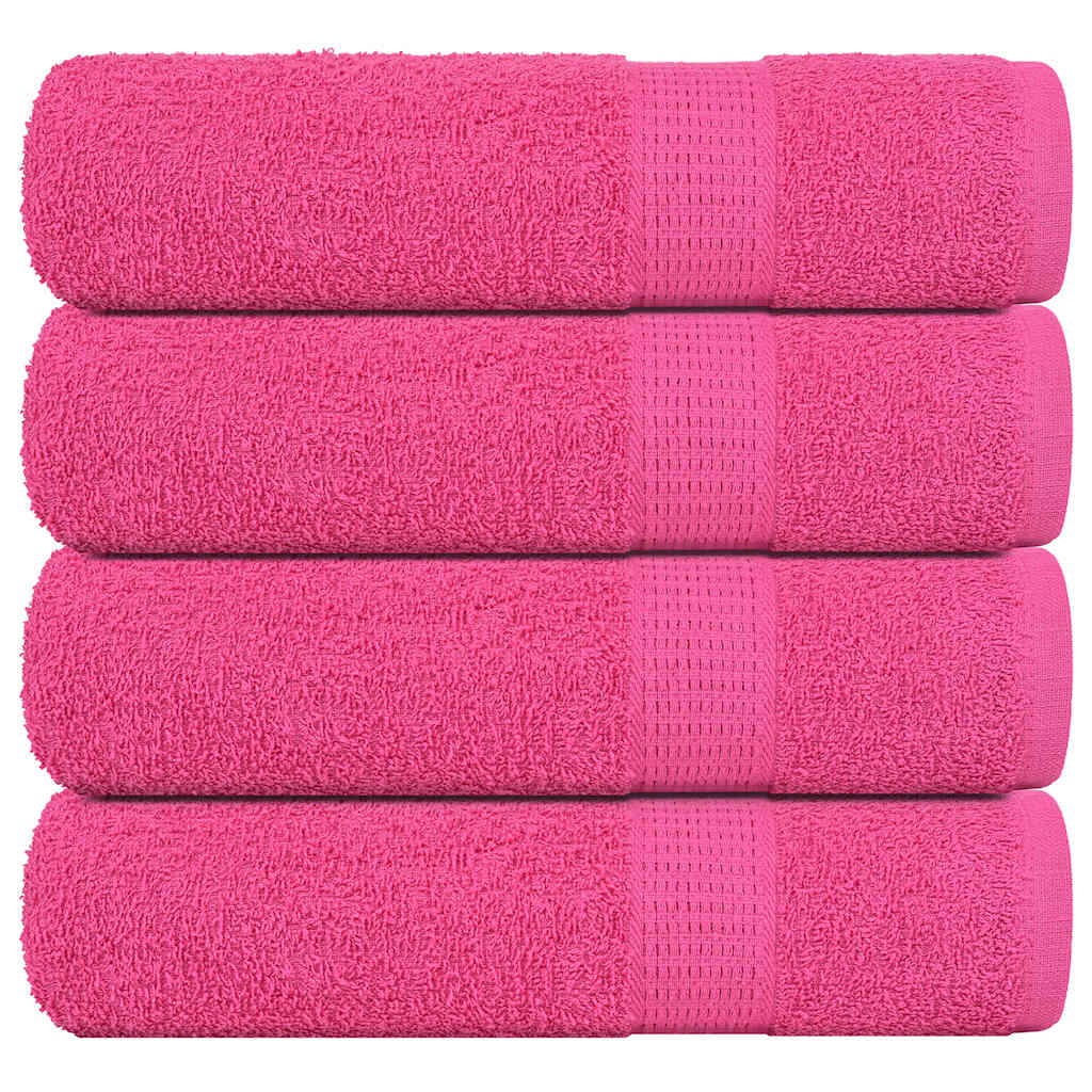 Vidaxx Badetücher 4 Stück 100x150 cm 360 g m² 100 % Baumwolle rosa