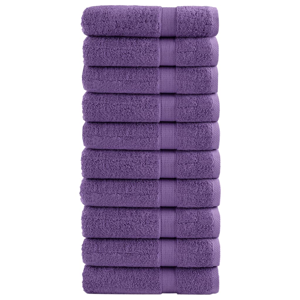 VidaXL Badetücher Solund 10 Stück 600 g m² 70x140 cm Lila