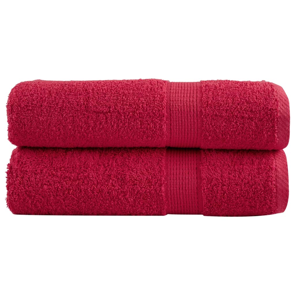 VidaXL Handtücher SOLUND 2 Stk. 600 g m² 50x100 cm rot