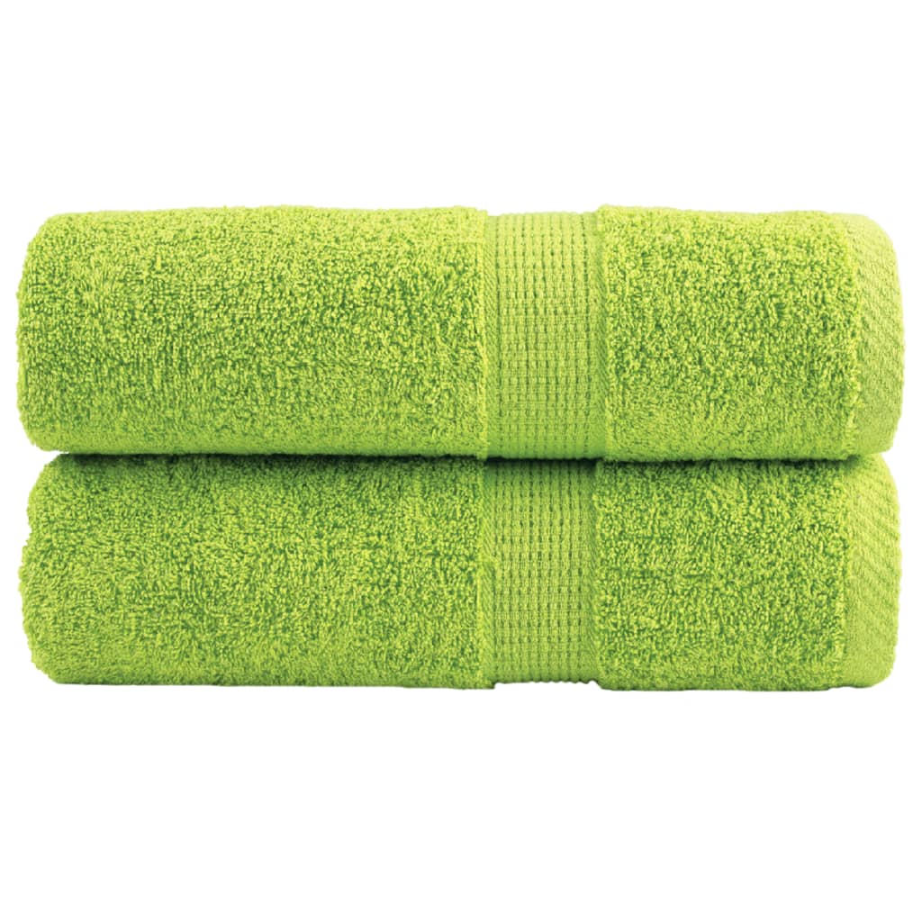 VidaXL Gästetücher SOLUND 2 Stk. 600 g m² 30x30 cm apfelgrün