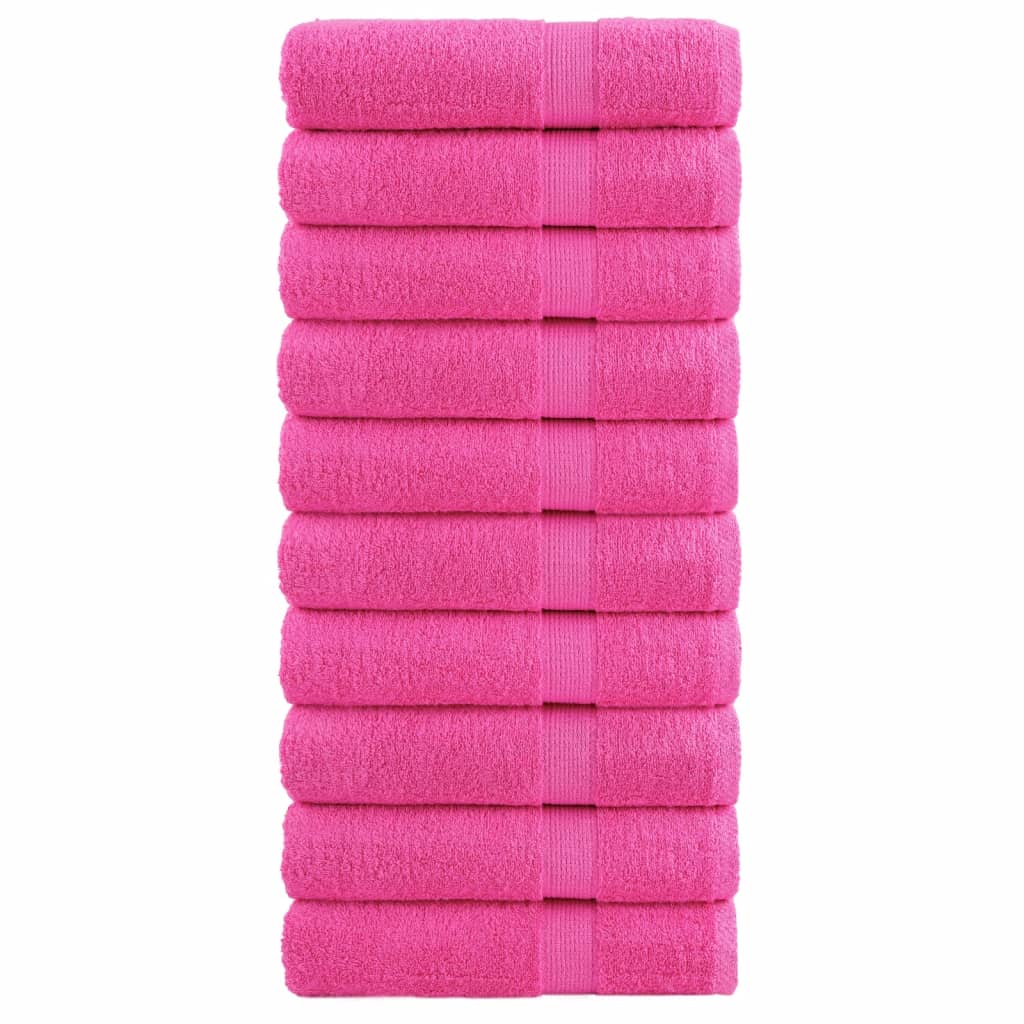 VidaXL Badetücher Solund 10 Stück 600 g m² 70x140 cm rosa