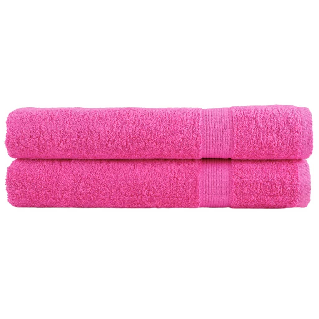 Vidaxx Handtücher Solund 2 Stück 600 g m² 100x200 cm rosa