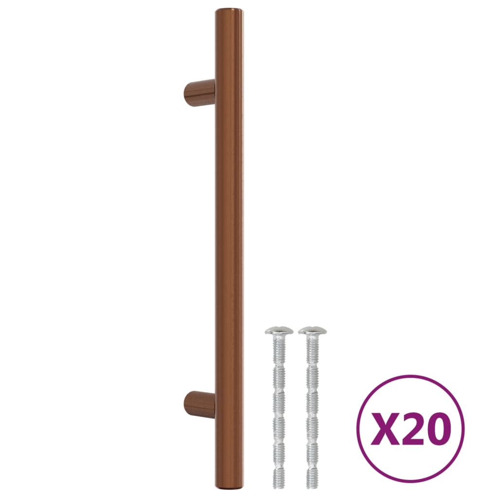 VidaXL Griffe 20 Stück 128 mm Edelstahl bronzefarben