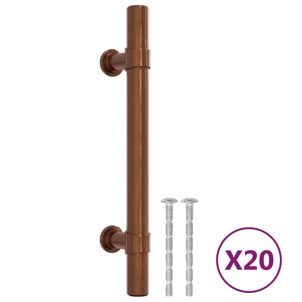 VidaXL Griffe 20 Stück 96 mm Edelstahl bronzefarben