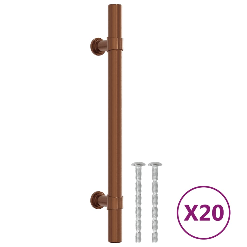 VidaXL Griffe 20 Stück 128 mm Edelstahl bronzefarben