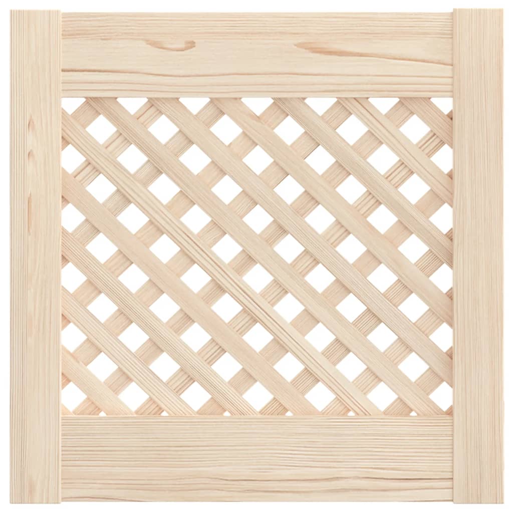 Vidaxx Schranktüren mit Lamellen 2 Stück 39,5x39,5 cm massives Kiefernholz