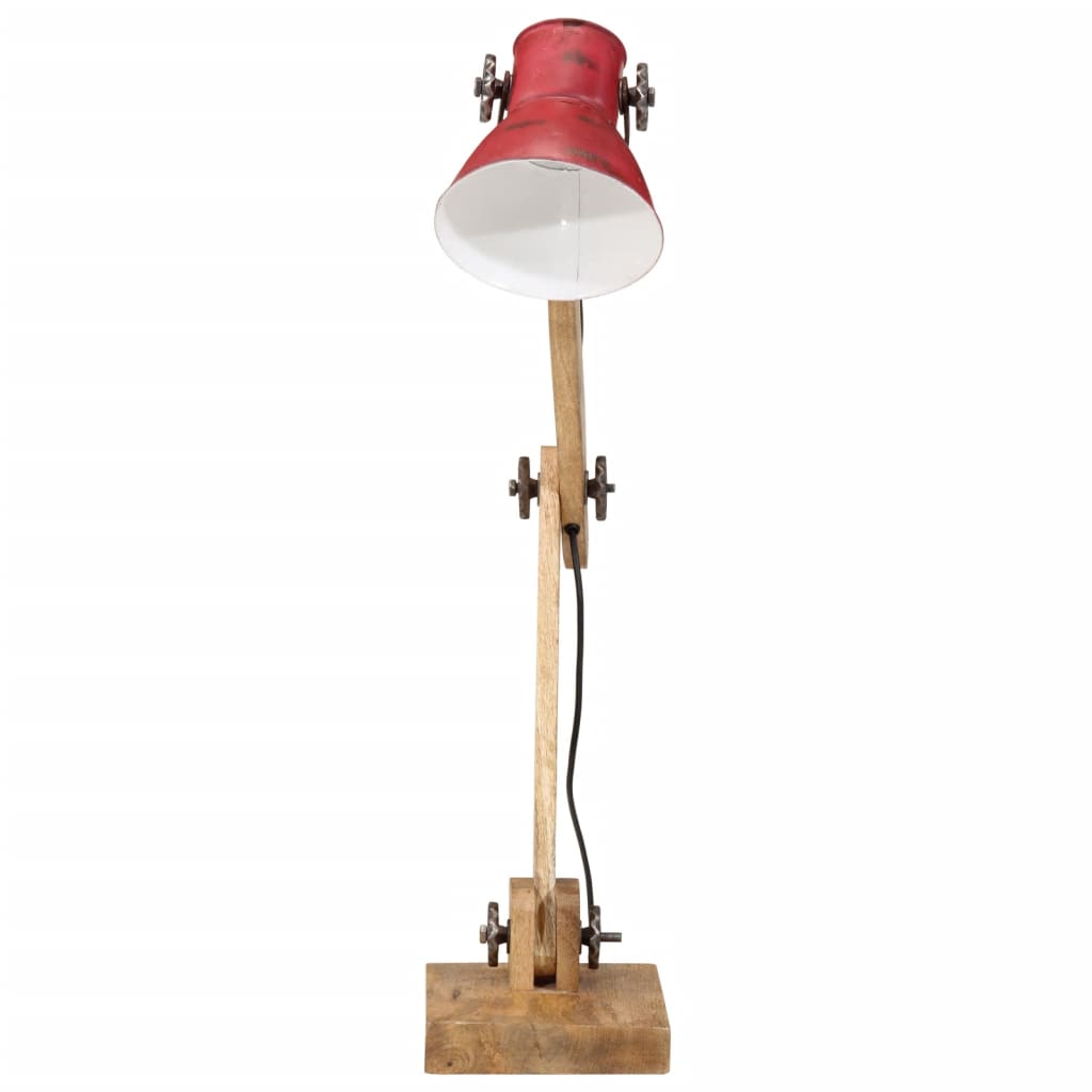 VidaXL Schreibtischlampe 25 W E27 23x18x96 cm verwittertes Rot