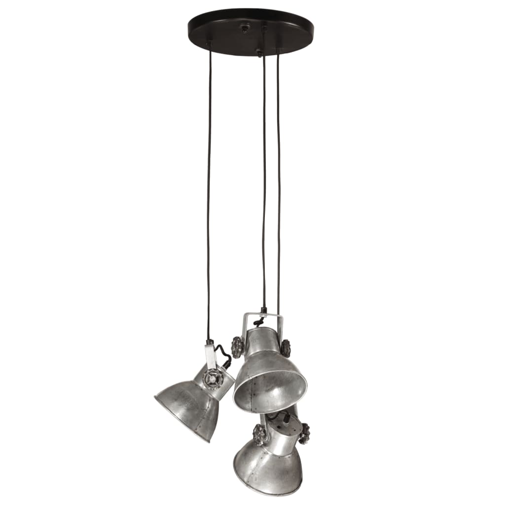 Vidaxx Hängelampe 25 W E27 30x30x100 cm Vintage Silber
