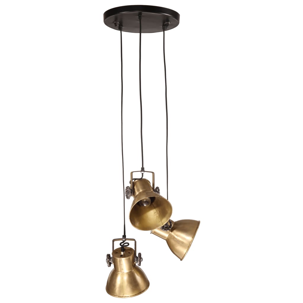 Vidaxx Hängelampe 25 W E27 30x30x100 cm antik messingfarben