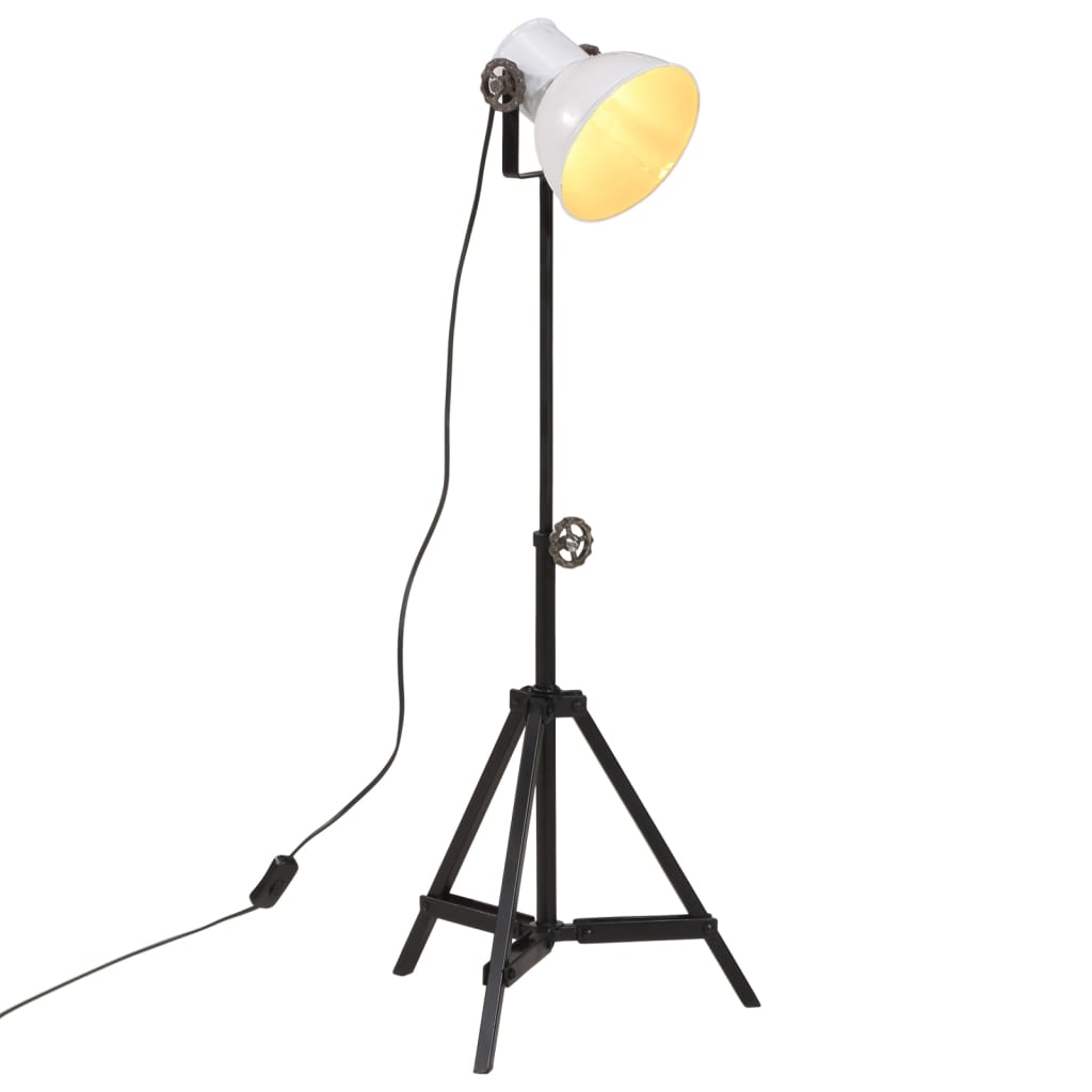 VidaXL Stehleuchte 25 W E27 35x35x65 95 cm weiß