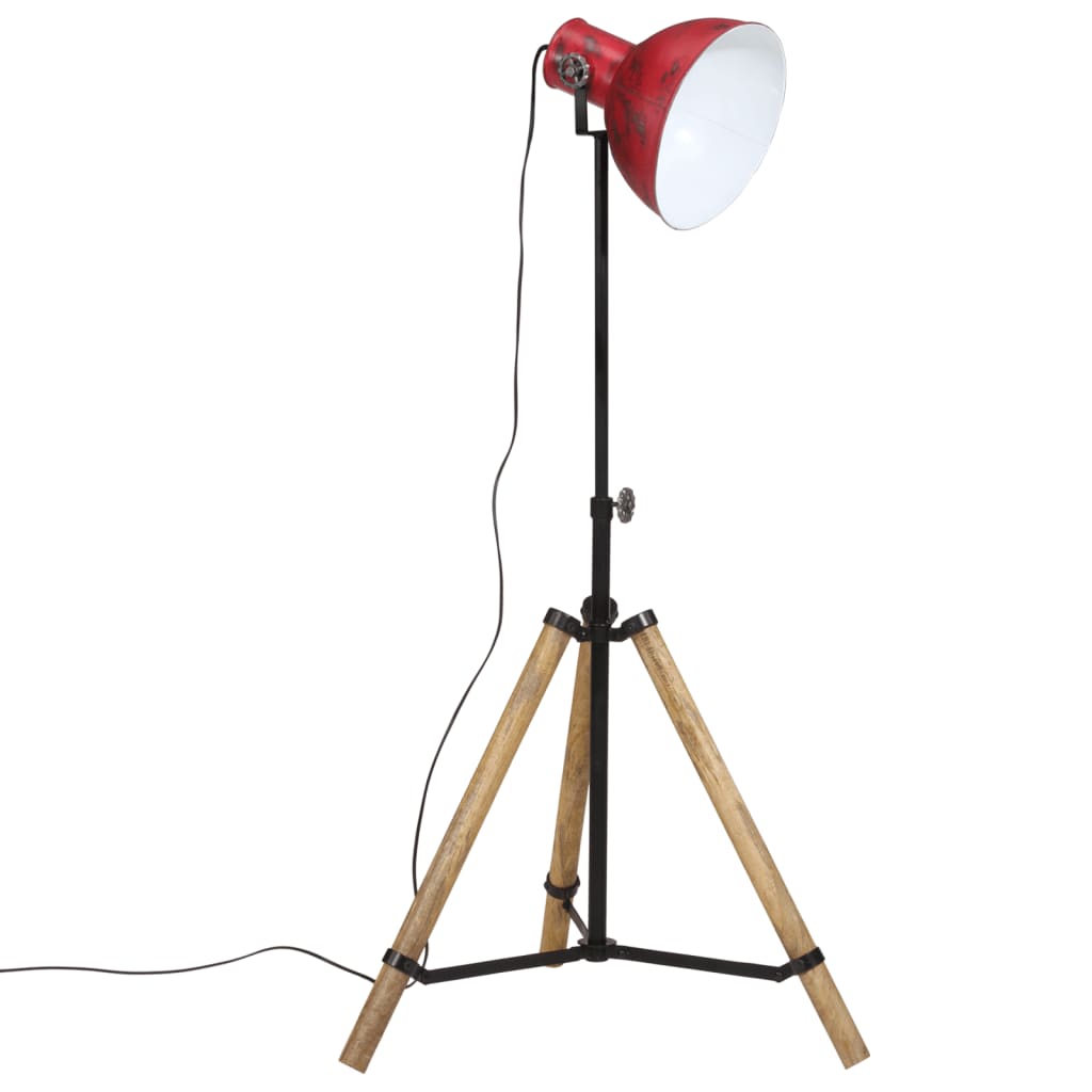 Vidaxxl Stehleuchte 25 W E27 75x75x90-150 cm verwittertes Rot
