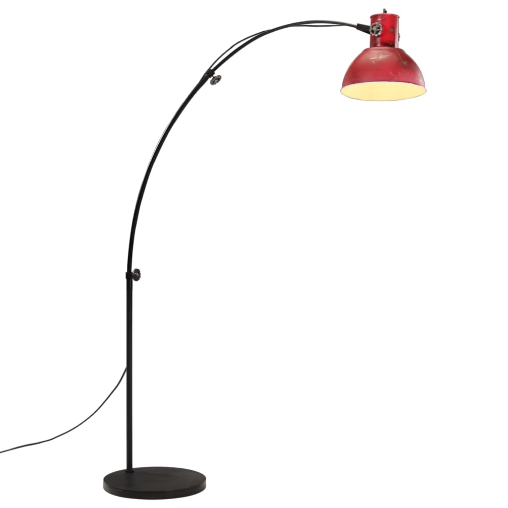 Vidaxxl Stehleuchte 25 W E27 150 cm verwittertes Rot