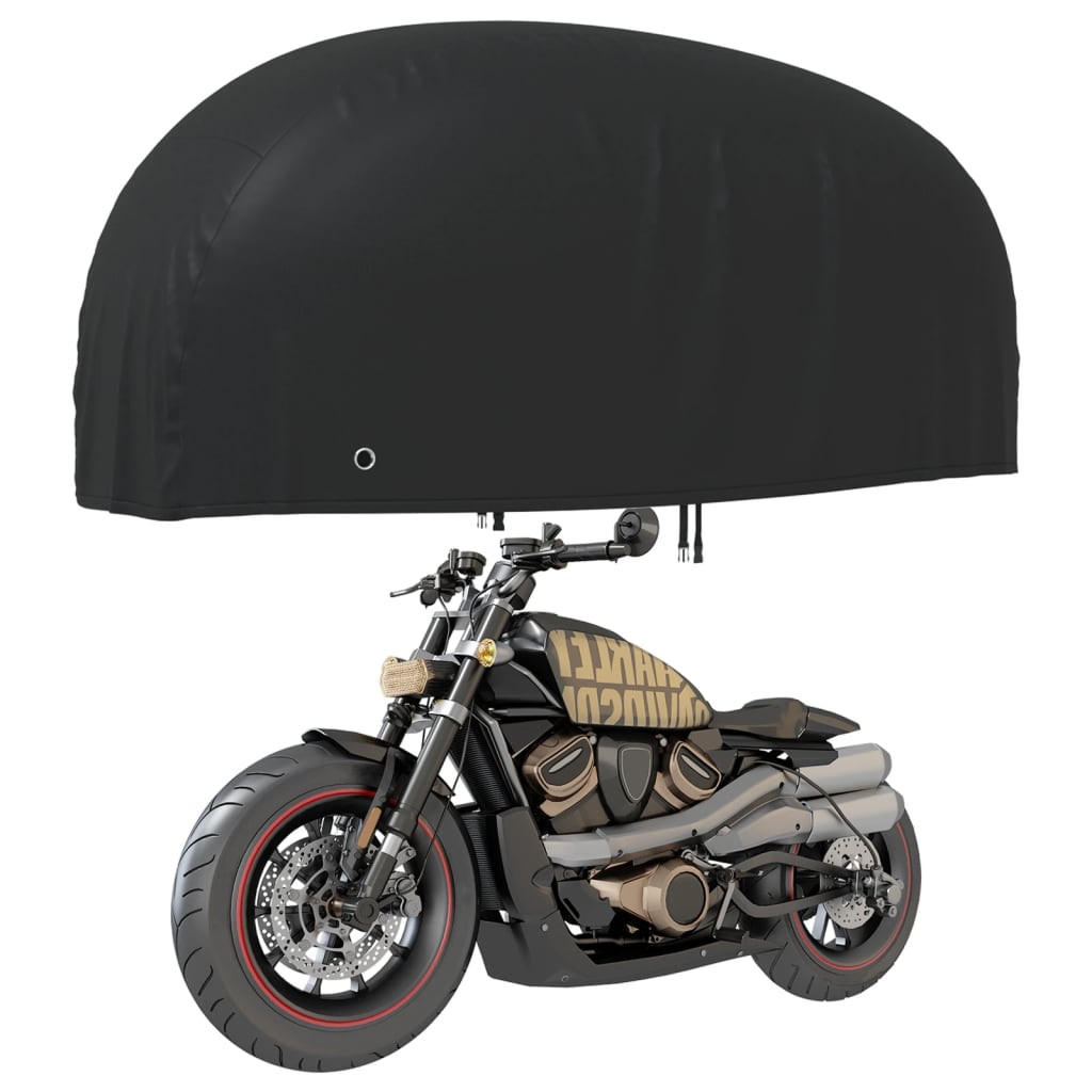 VidaXL Motorradabdeckung 220x95x110 cm 210d Oxford schwarz