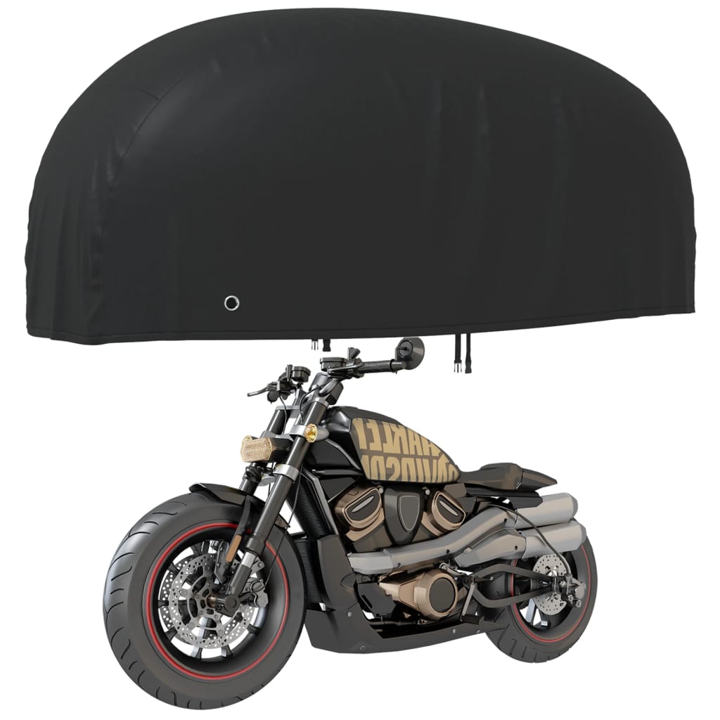 Vidaxxl Motorradabdeckung 245x105x125 cm 210d Oxford schwarz