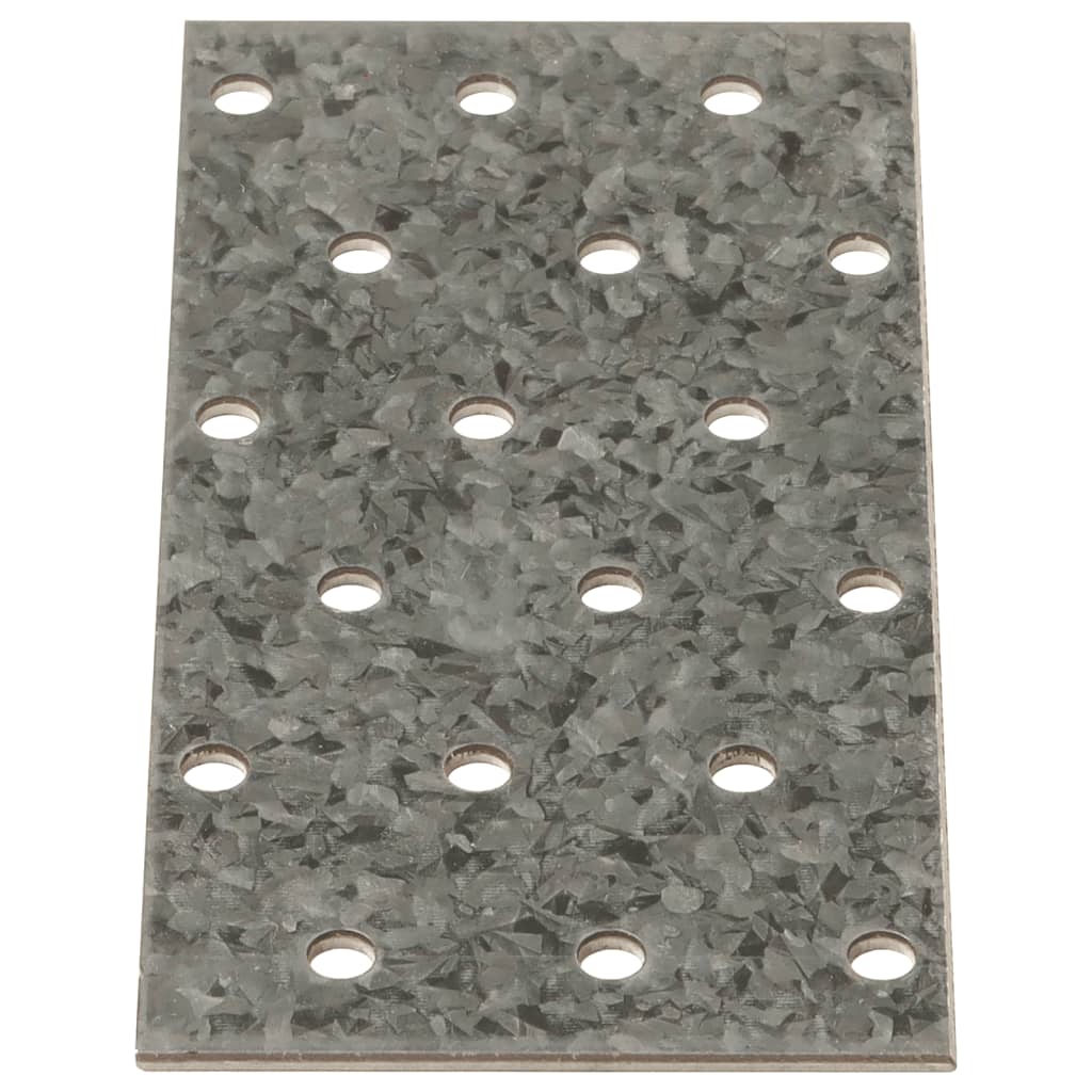 VidaXL-Platten perforiert 40 Stück 2 mm 120x60 mm verzinkter Stahl