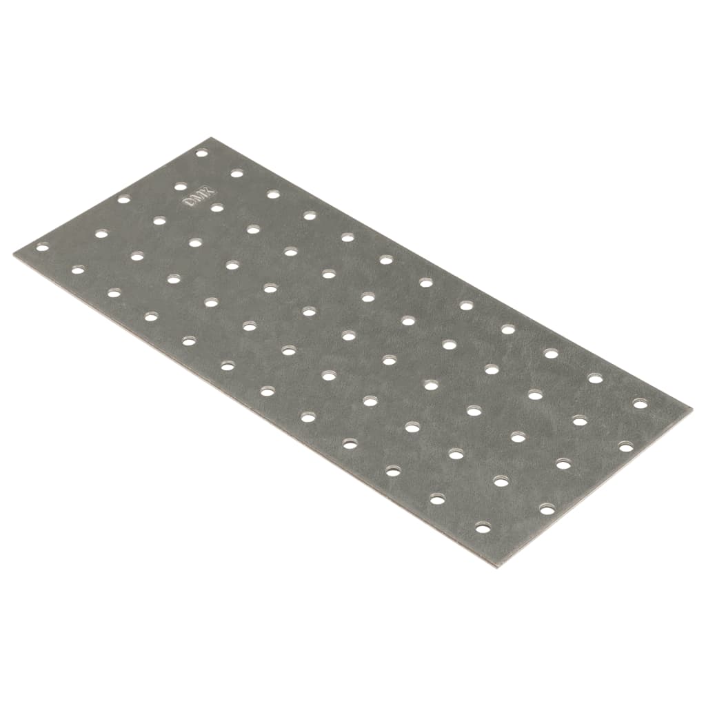 VidaXL-Platten perforiert, 20 Stück, 2 mm, 240 x 100 mm, verzinkter Stahl