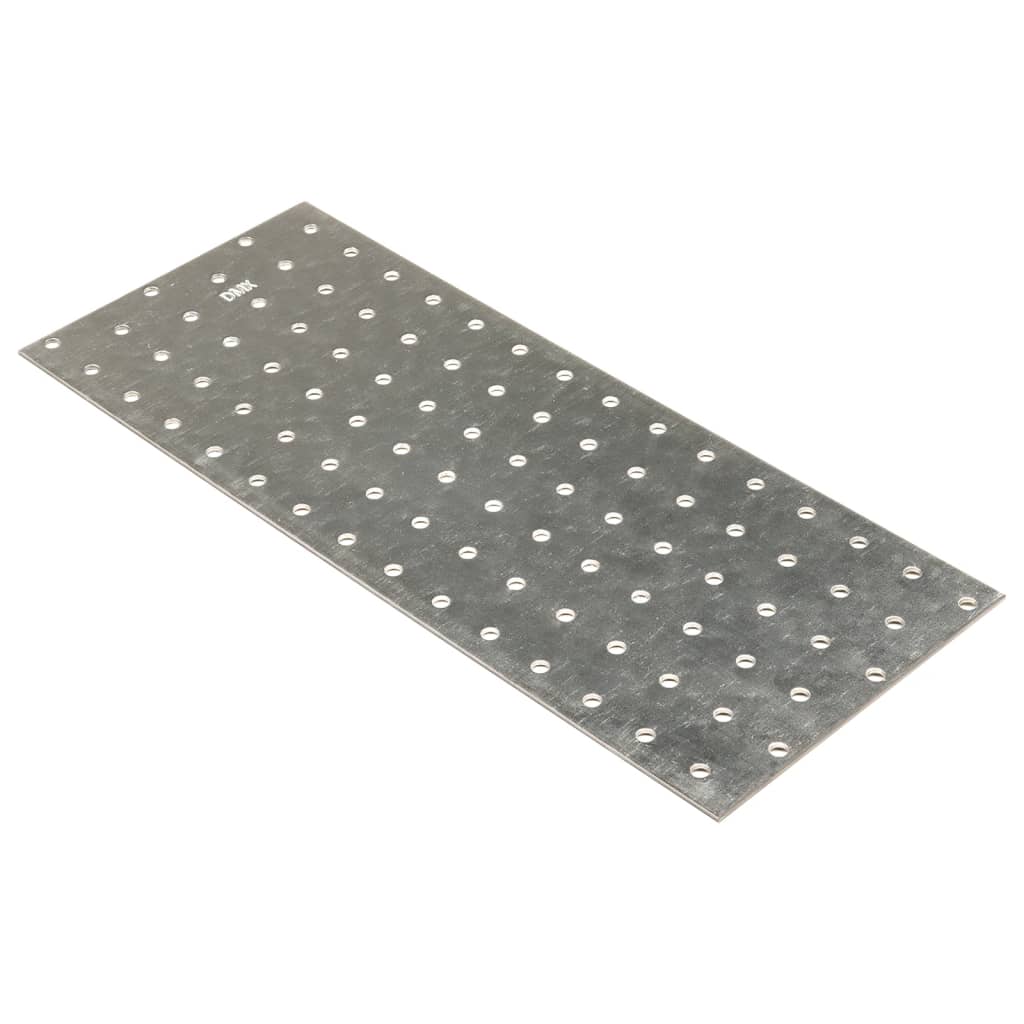VidaXL Bleche perforiert 20 Stück 2 mm 300x120 mm verzinkter Stahl