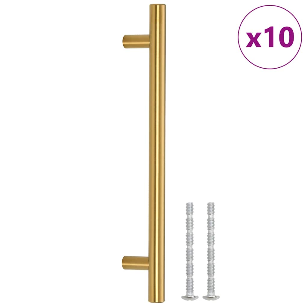 Vidaxx Griffe 10 Stück 160 mm Edelstahl goldfarben