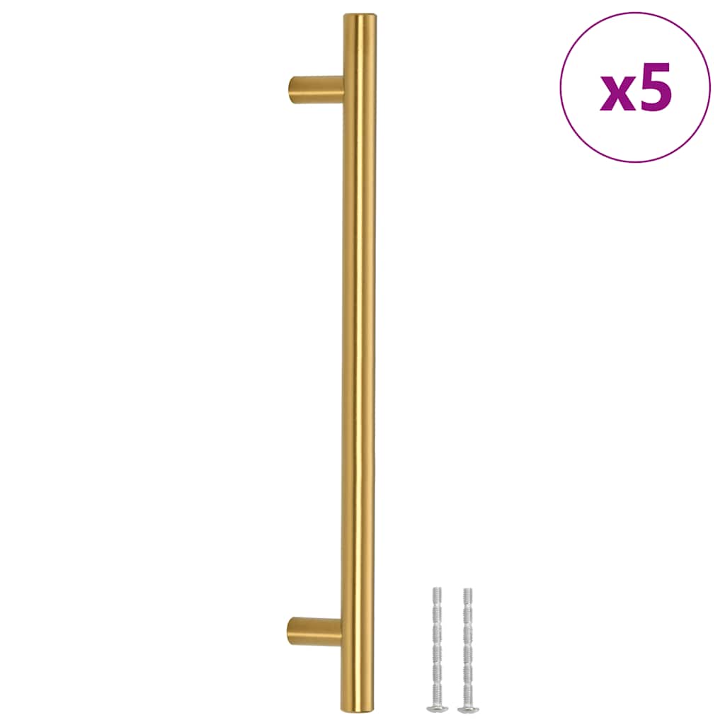 VidaXL Griffe 5 Stück 192 mm Edelstahl goldfarben
