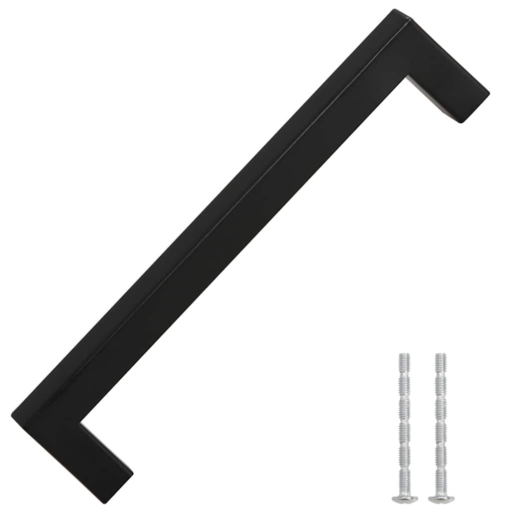 VidaXL Griffe 10 Stück 160 mm Edelstahl schwarz