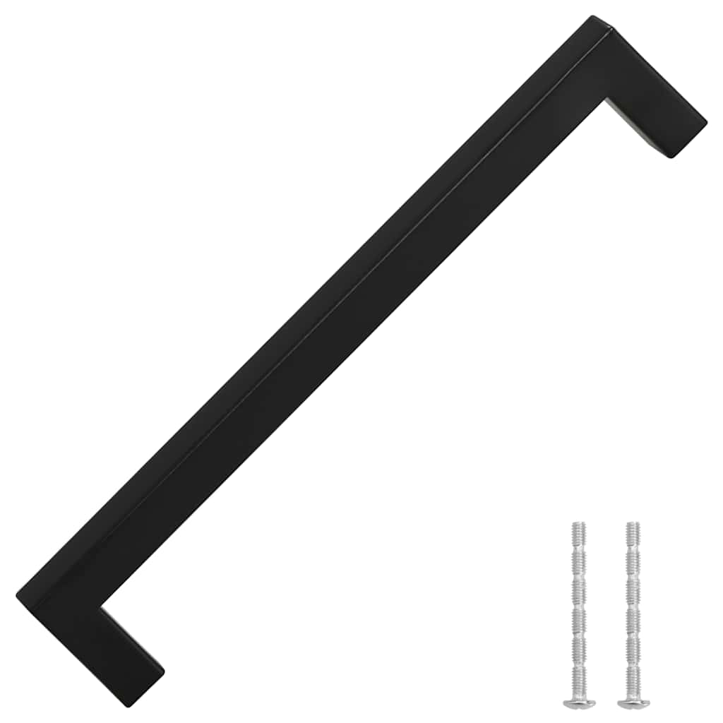 VidaXL Griffe 5 Stück 192 mm Edelstahl schwarz