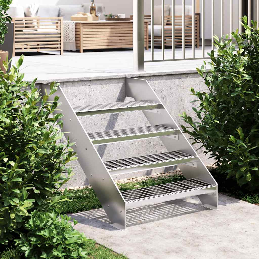 VIDAXL STEP STEP GRID 70x24x7 cm verzinkter Stahl