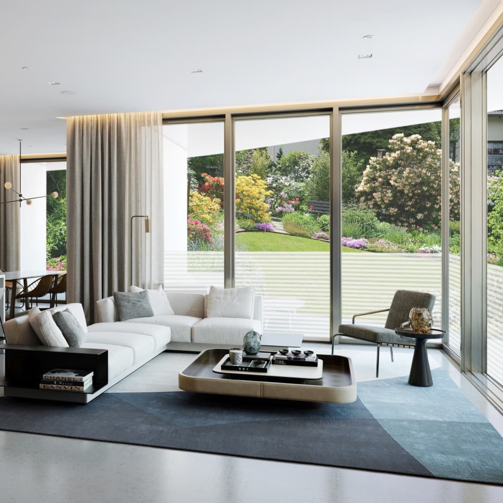VidaXL Fensterfolien Streifenmuster matt PVC
