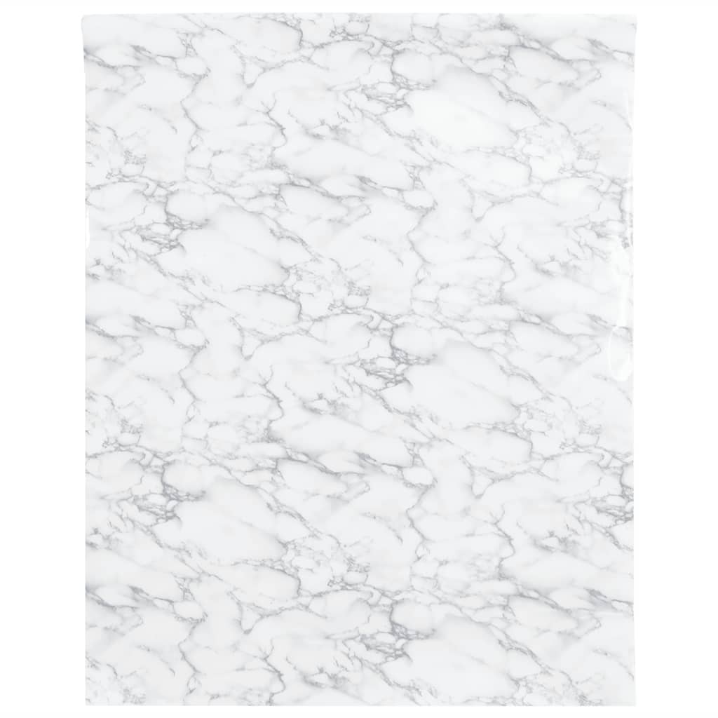 VidaXL Möbelfolien selbstklebend 90x500 cm PVC Marmor weiß