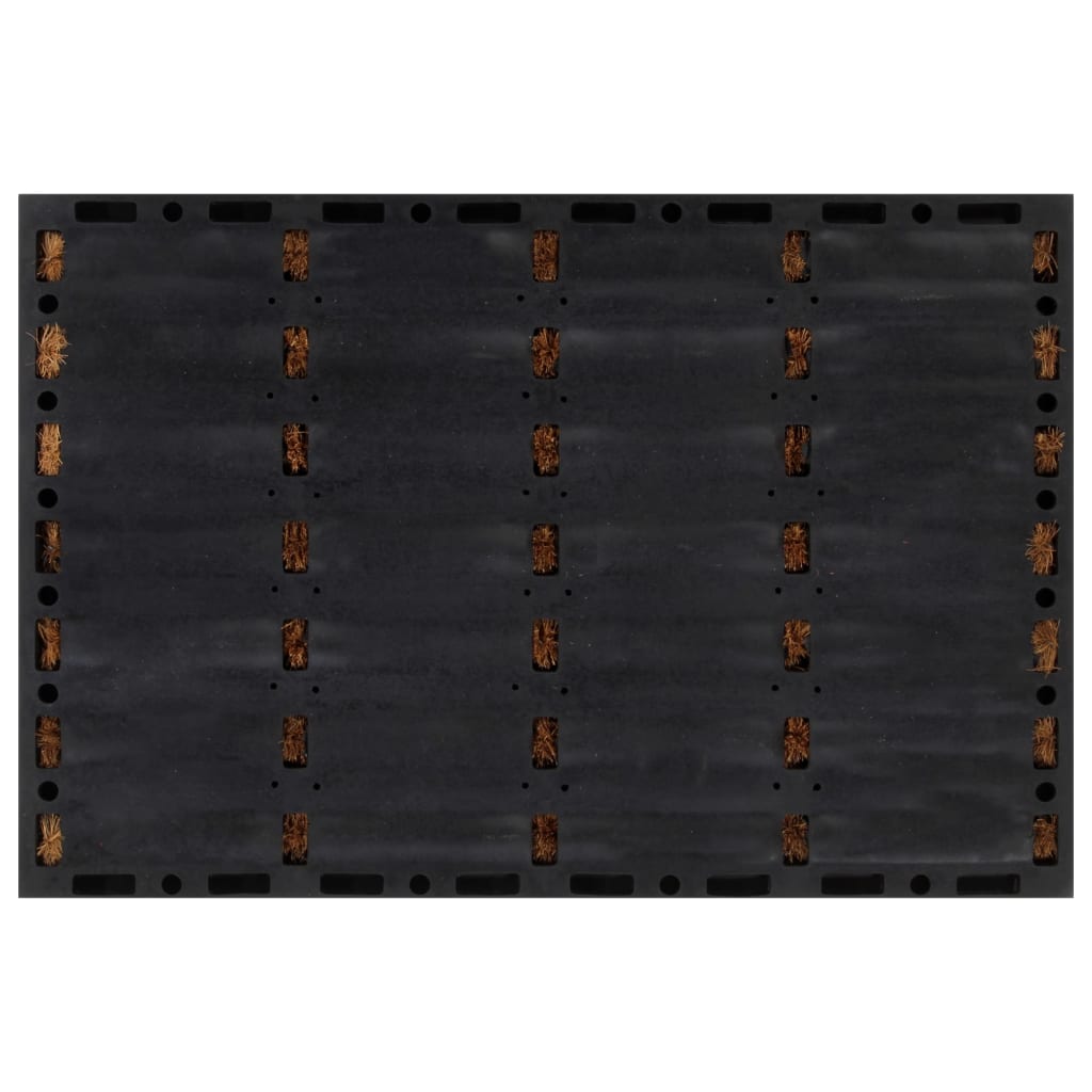 Vidaxx Fußmatte rechteckig 40x60 cm aus Gummi und Kokosfaser