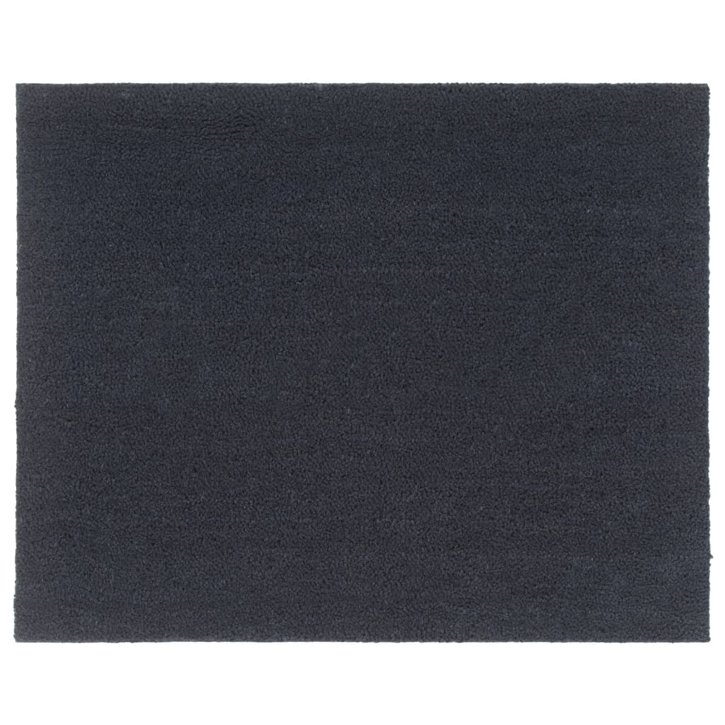 VidaXL Fußmatte 80x100 cm getuftete Kokosfaser dunkelgrau