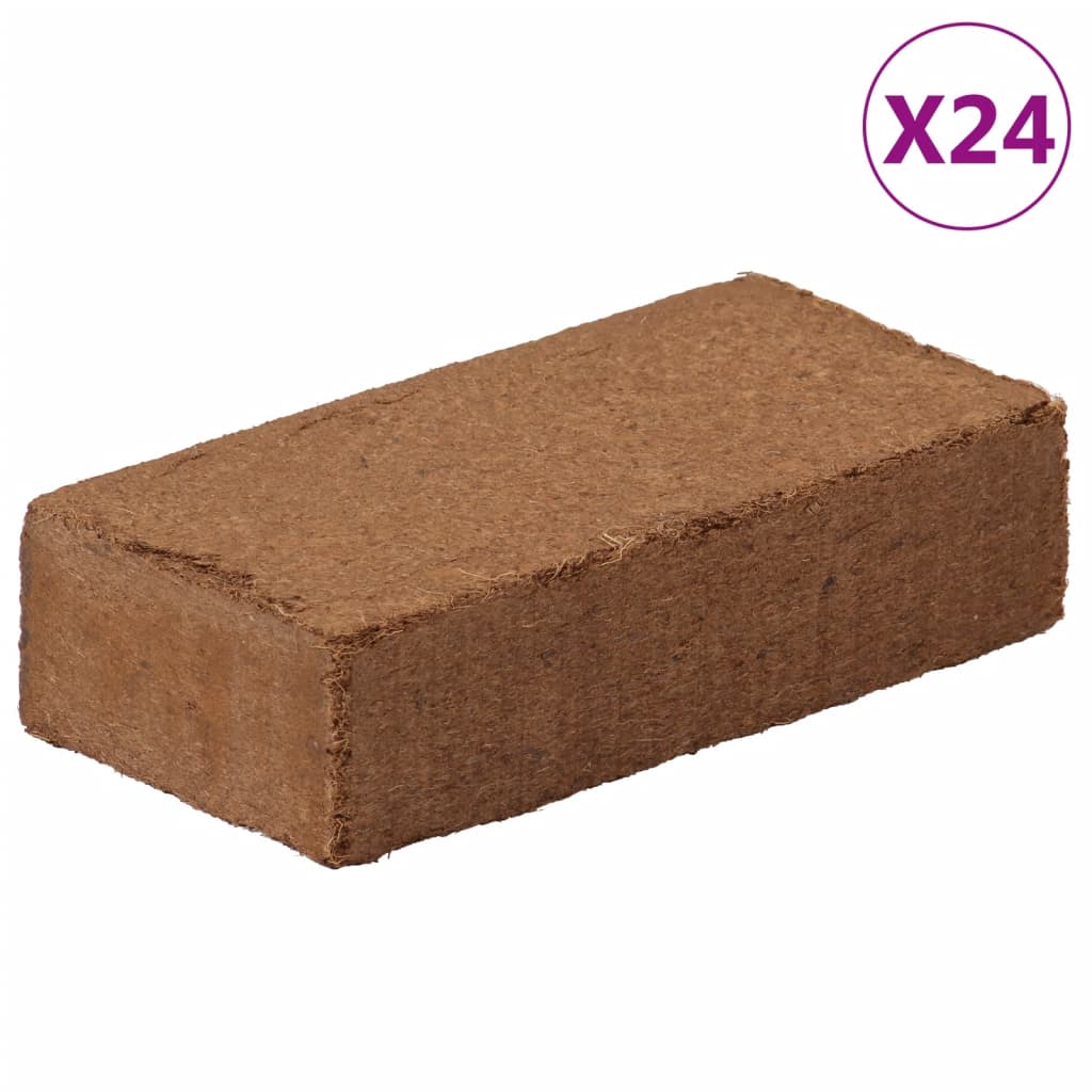 VidaXL Kokosfaserblöcke 24 Stück à 650 g gesamt 15,6 kg