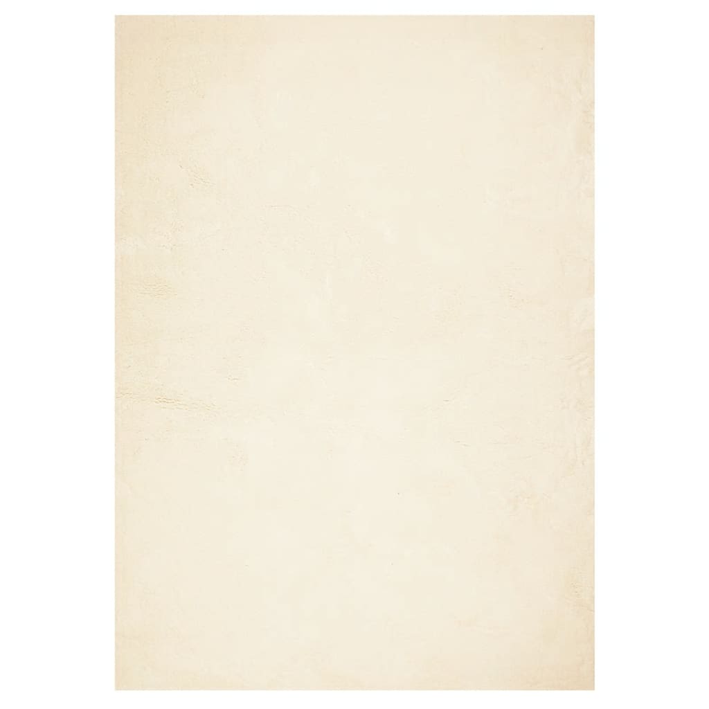 Vidaxx Teppich Huarte Kurzflor weich waschbar 240x340 cm Creme