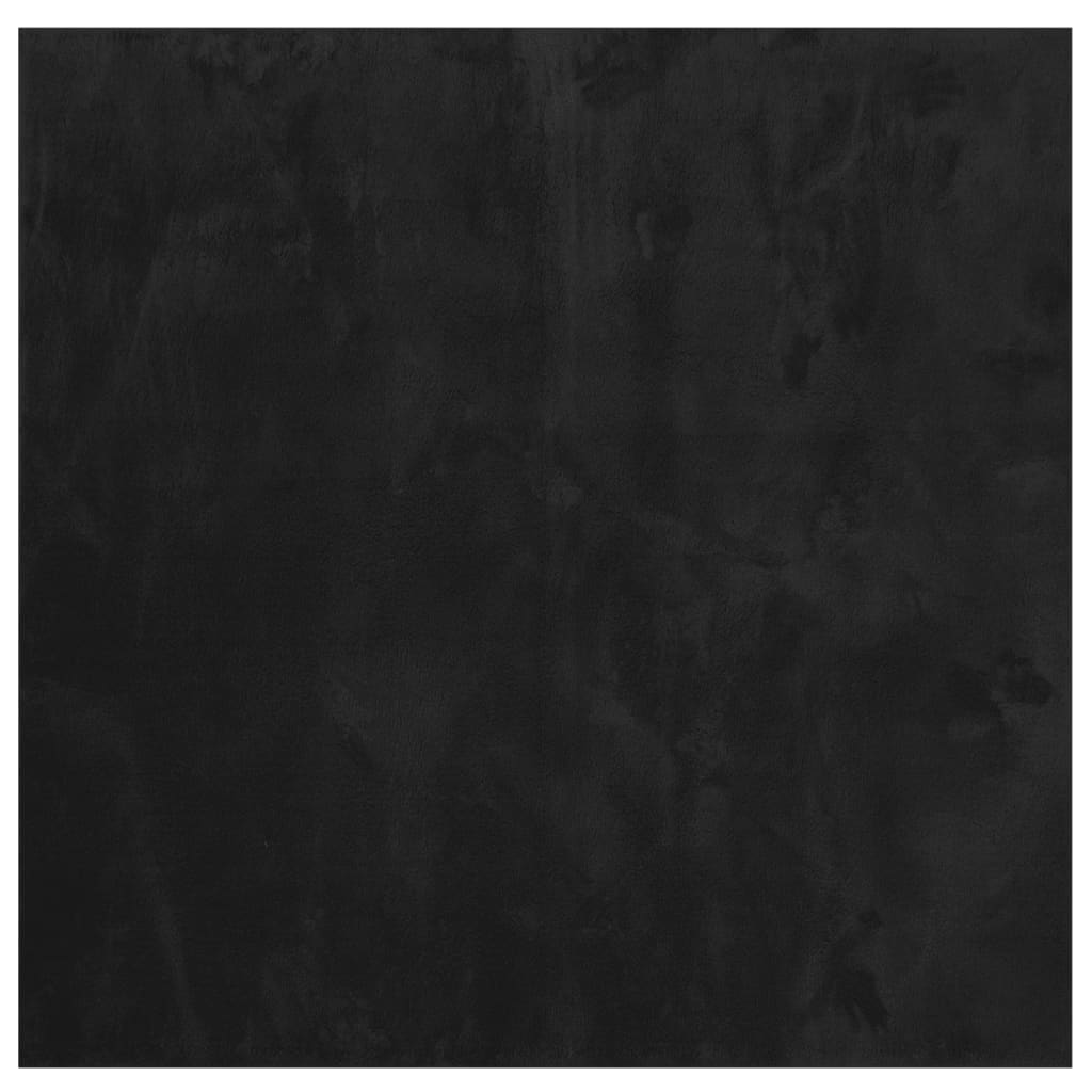 Vidaxx Teppich Huarte Kurzflor weich waschbar 120x120 cm schwarz